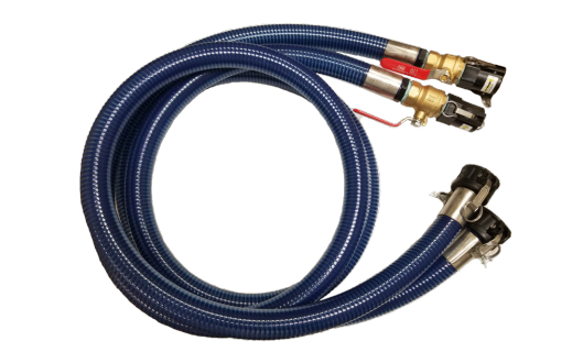 Geo-Flo, Flush Cart Hose Assembly, Set of 2, 10' with 1-1/4” Ball Valves