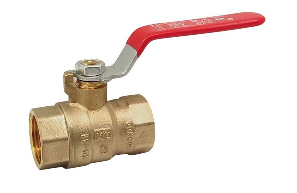 Geo-Flo, Ball Valve, Brass Full-Port, 1/4” FPT X FPT