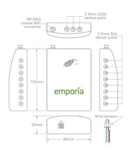 Load image into Gallery viewer, Emporia GEN 2 Vue with 8 Sensors, 2-200A CT&#39;s, 8-50A CT&#39;s
