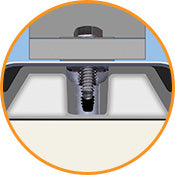 Load image into Gallery viewer, IronRidge Flat Roof Attachment- Top For 60 mil Membrane
